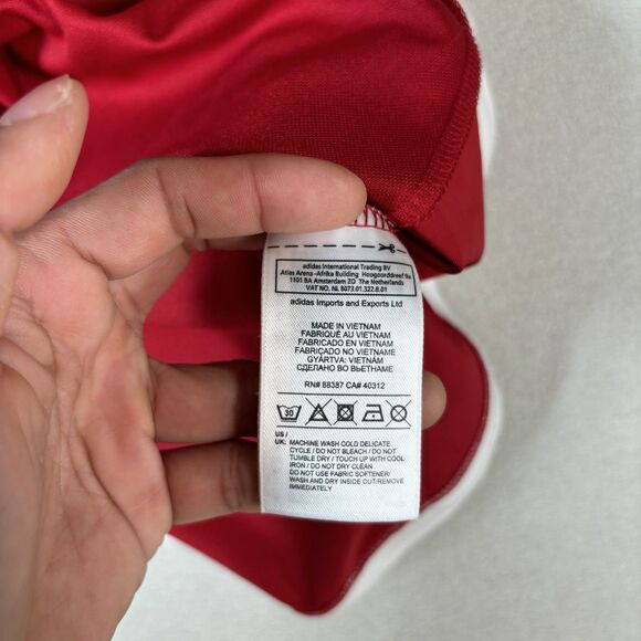 Denmark Player Issue Home 2012 2013 Adidas Techfit Shirt Jersey Medium Football - Picture 10 of 12